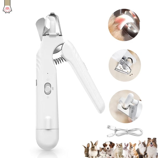 【安全防剪血線】高亮度LED照明超靜音寵物電動磨甲器