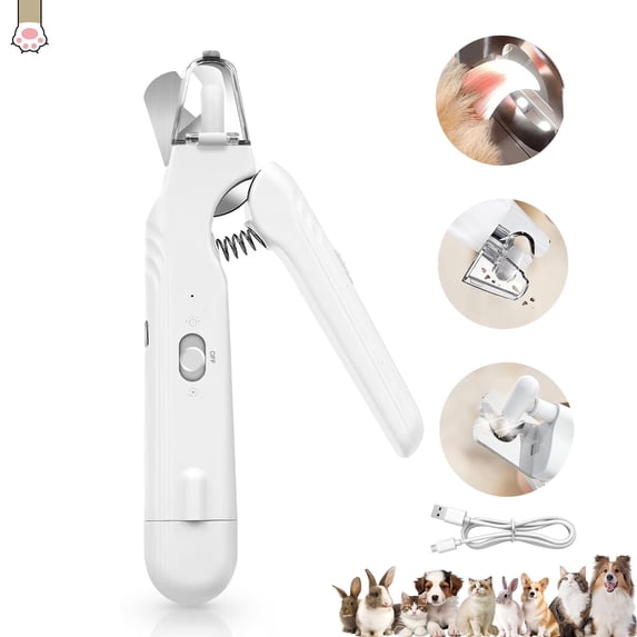 【安全防剪血線】高亮度LED照明超靜音寵物電動磨甲器